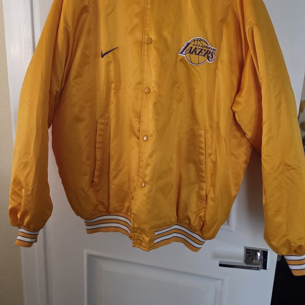 Nike Men's Gold Lakers Bomber Jacket